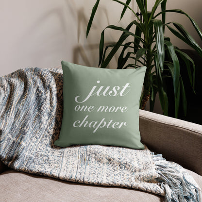 "Just One More Chapter" Reading Nook Pillow