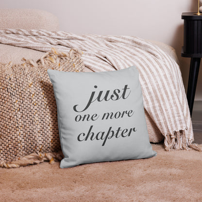 "Just One More Chapter" Reading Nook Pillow