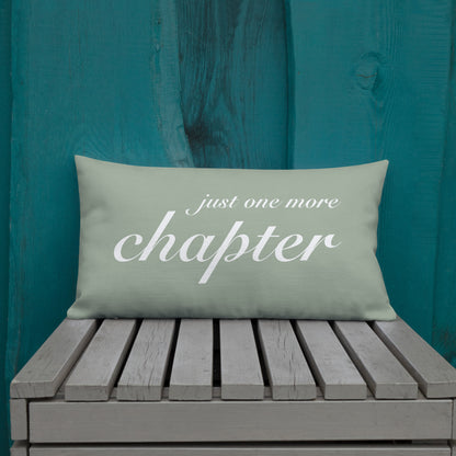 "Just One More Chapter" Reading Nook Pillow