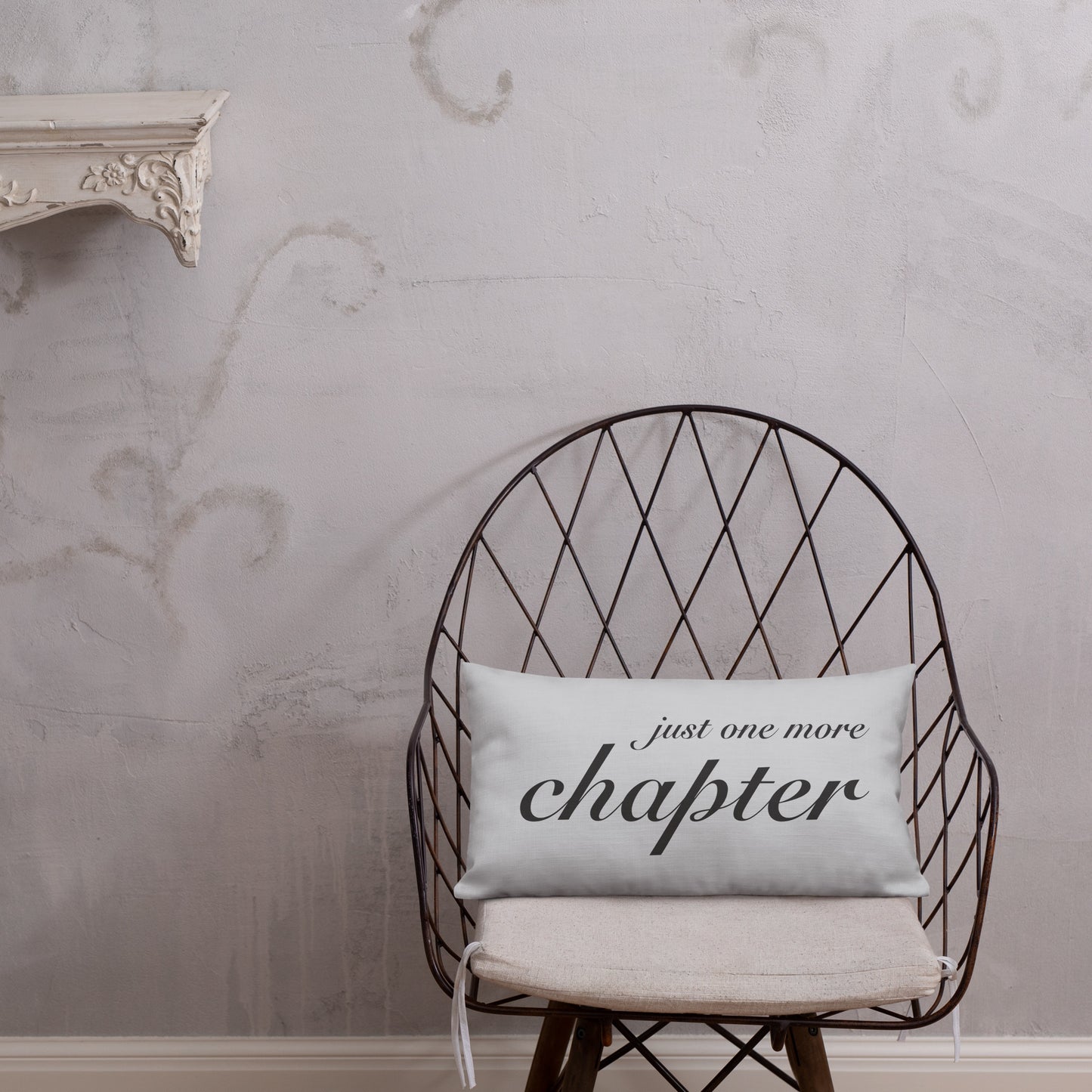 "Just One More Chapter" Reading Nook Pillow