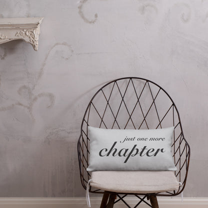 "Just One More Chapter" Reading Nook Pillow