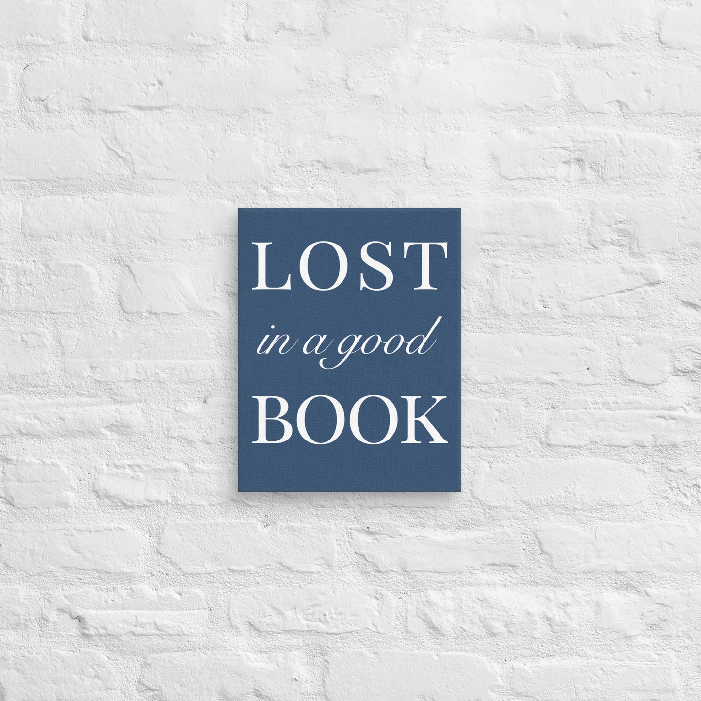 "Lost in a Good Book" Canvas Print - Bold Reader Wall Art