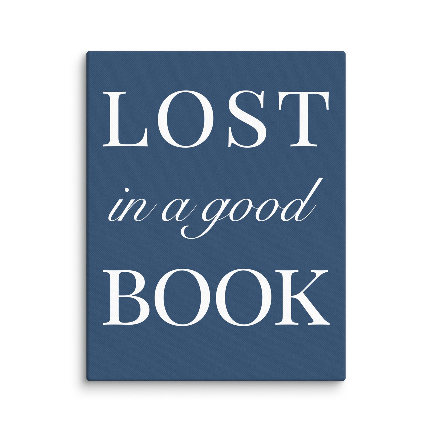 "Lost in a Good Book" Canvas Print - Bold Reader Wall Art